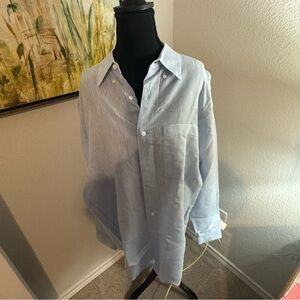Madeleine Finn Sport Long Sleeve Button Shirt Size XL